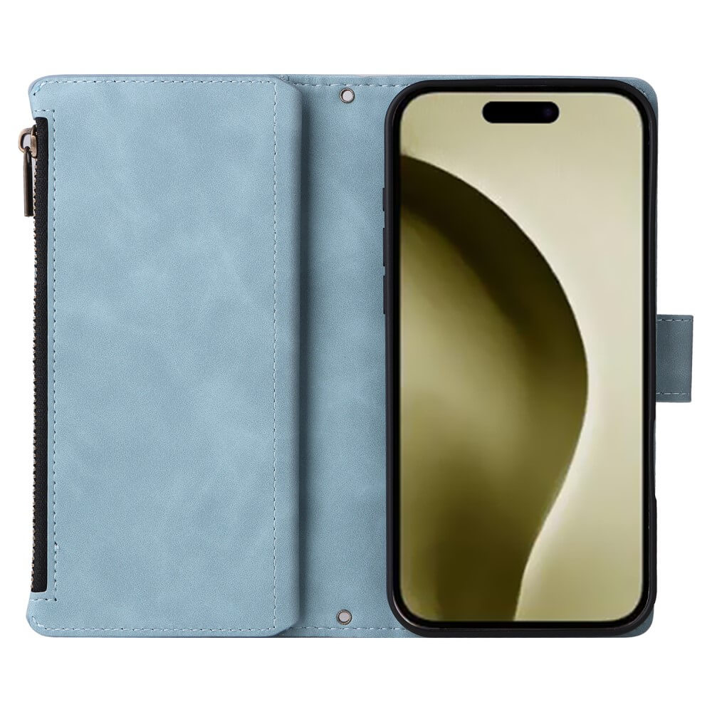 iPhone 16 Pro - étui portefeuille avec tour de cou