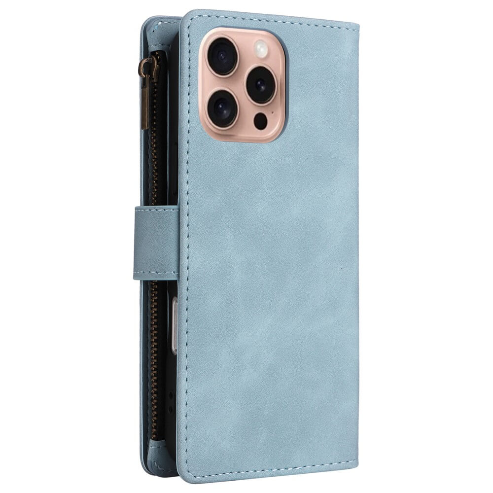 iPhone 16 Pro - étui portefeuille avec tour de cou