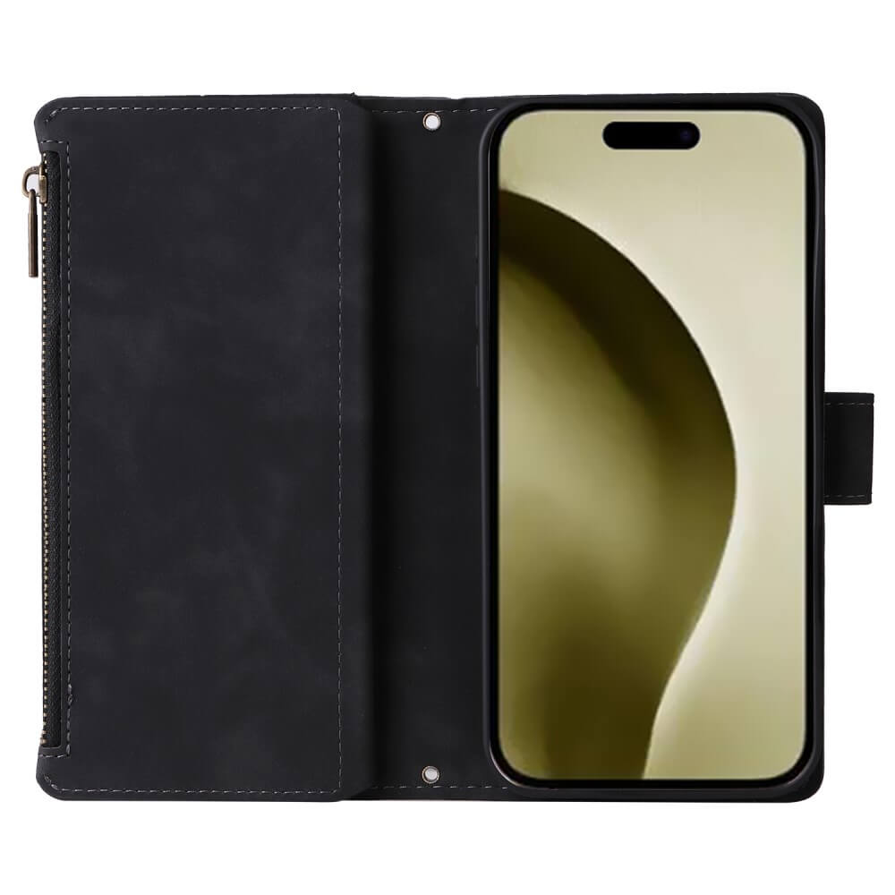 iPhone 16 Pro - étui portefeuille avec tour de cou