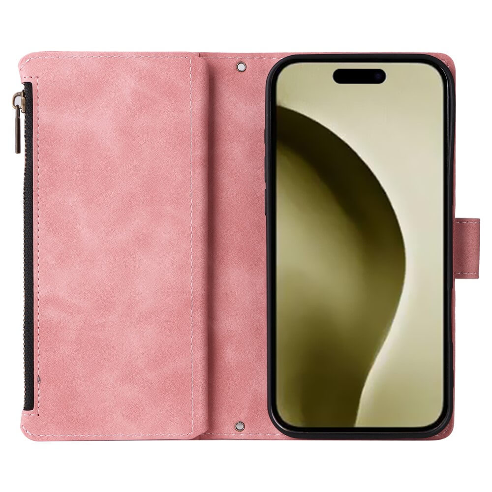 iPhone 16 Pro - étui portefeuille avec tour de cou