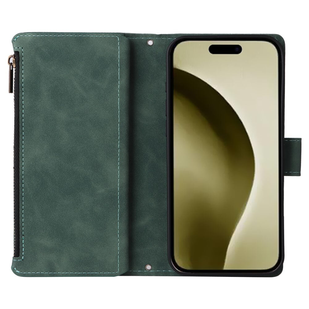 iPhone 16 Pro - étui portefeuille avec tour de cou
