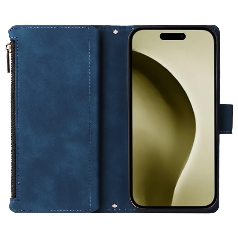iPhone 16 Pro - étui portefeuille avec tour de cou