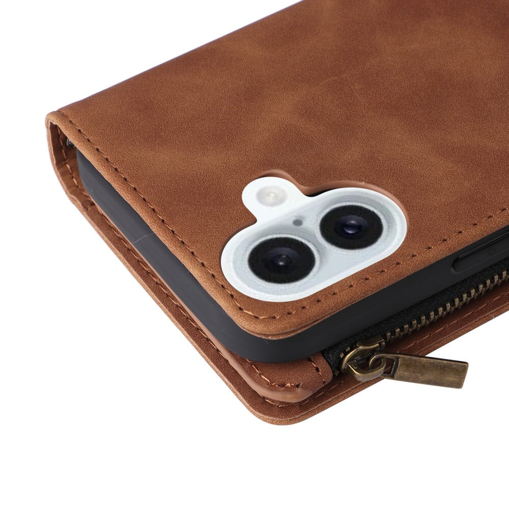 iPhone 16 Plus - Brieftaschen Hülle mit Umhängeband