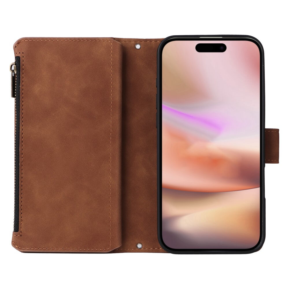 iPhone 16 Plus - Brieftaschen Hülle mit Umhängeband