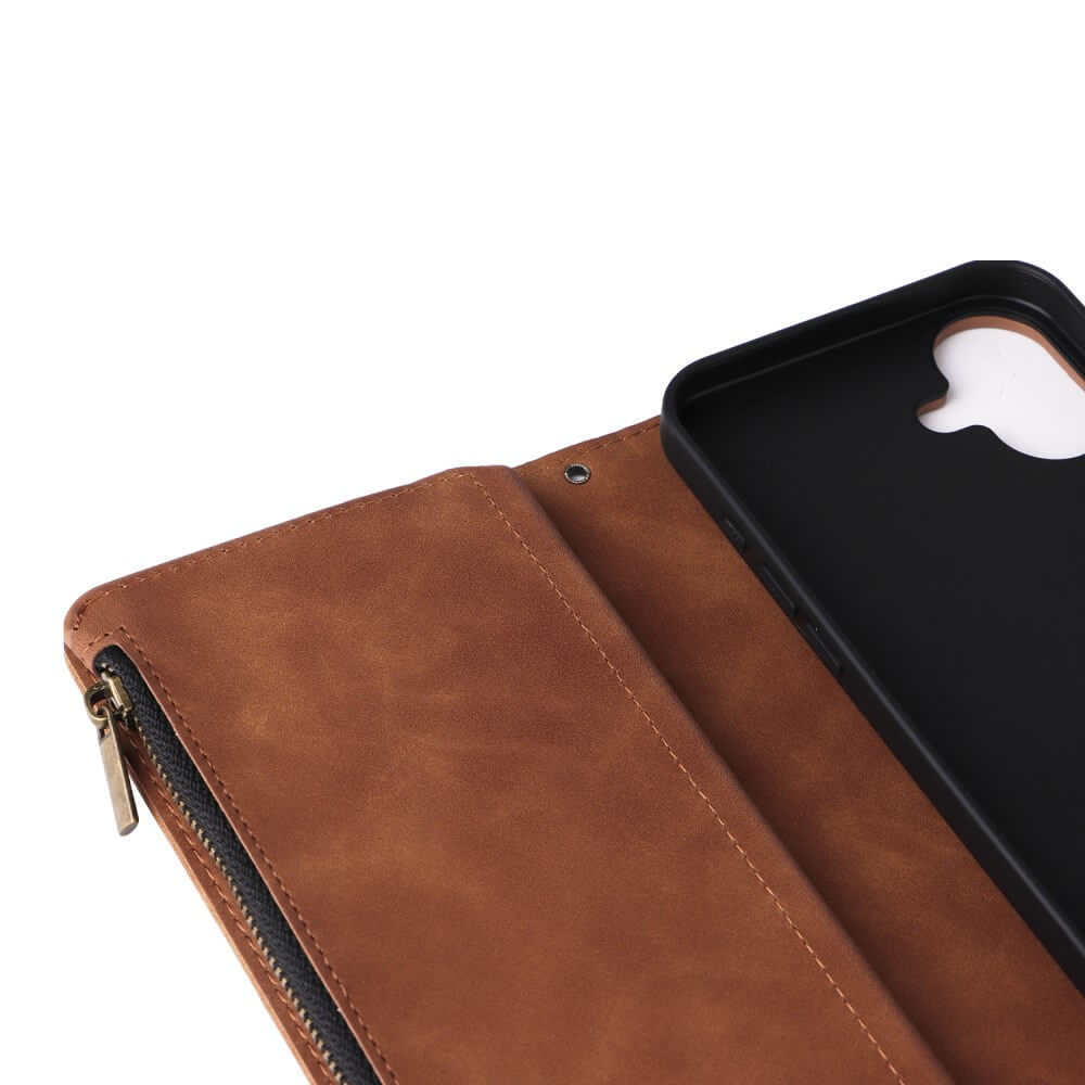 iPhone 16 Plus - Brieftaschen Hülle mit Umhängeband