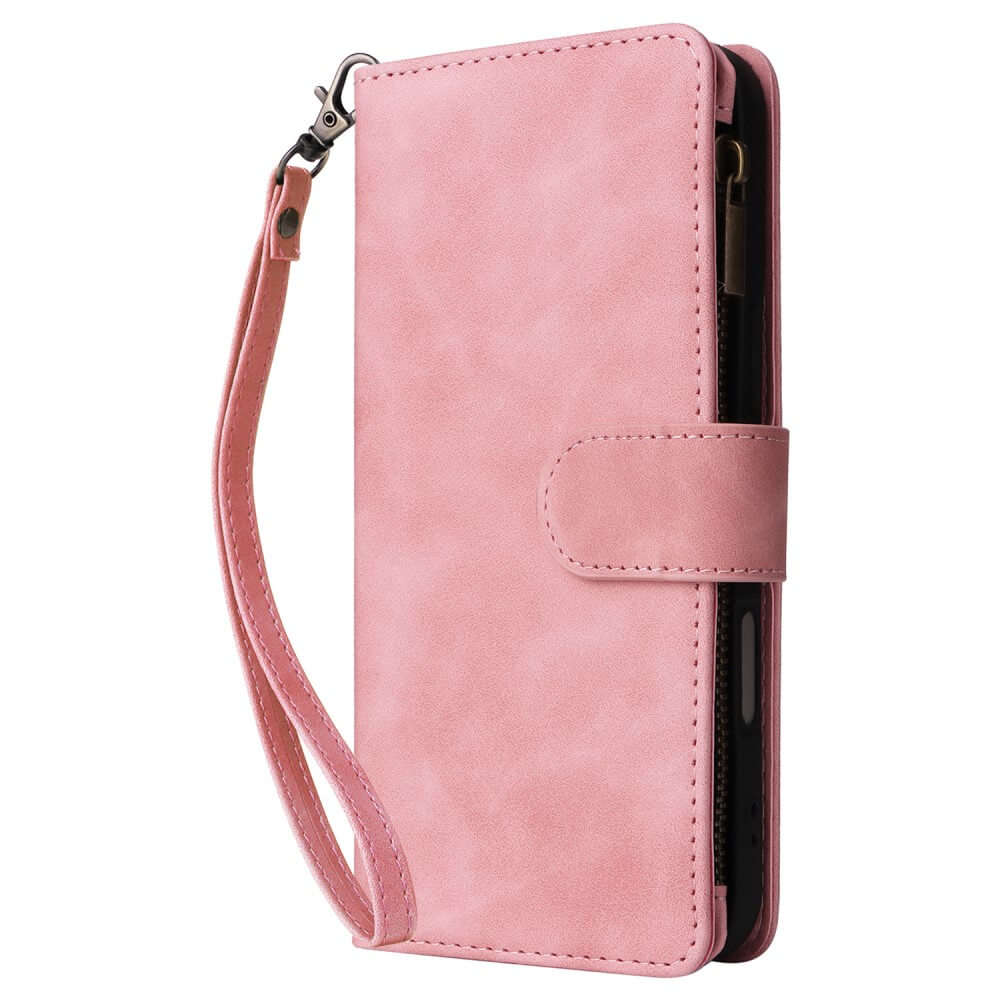 iPhone 16 Plus - Brieftaschen Hülle mit Umhängeband