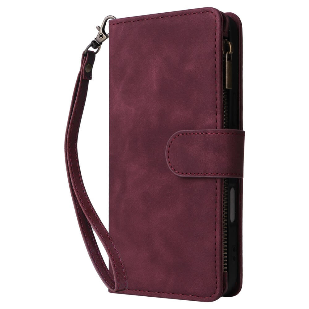 iPhone 16 Plus - Brieftaschen Hülle mit Umhängeband