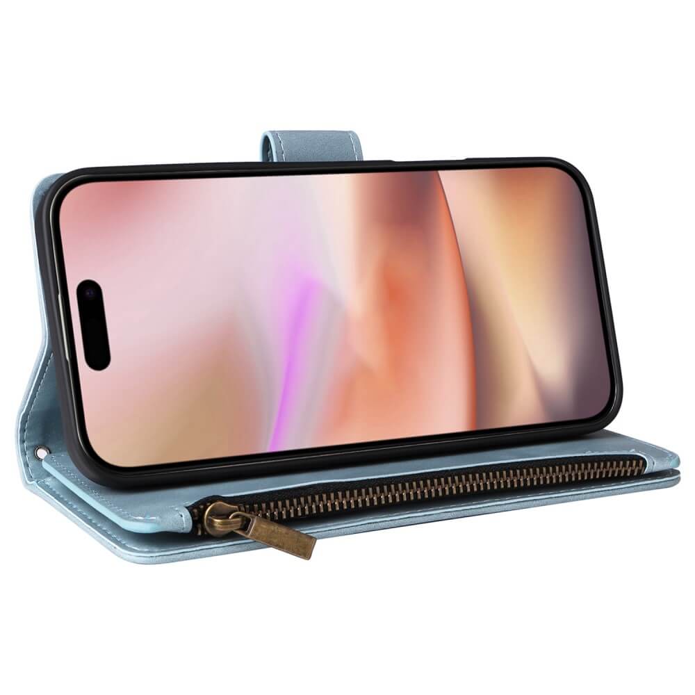 iPhone 16 Plus - Brieftaschen Hülle mit Umhängeband