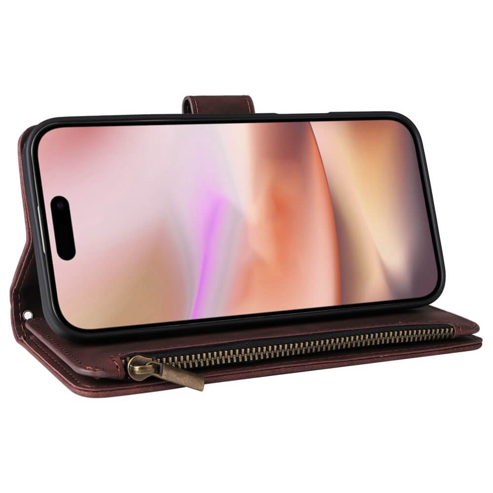 iPhone 16 Plus - Brieftaschen Hülle mit Umhängeband