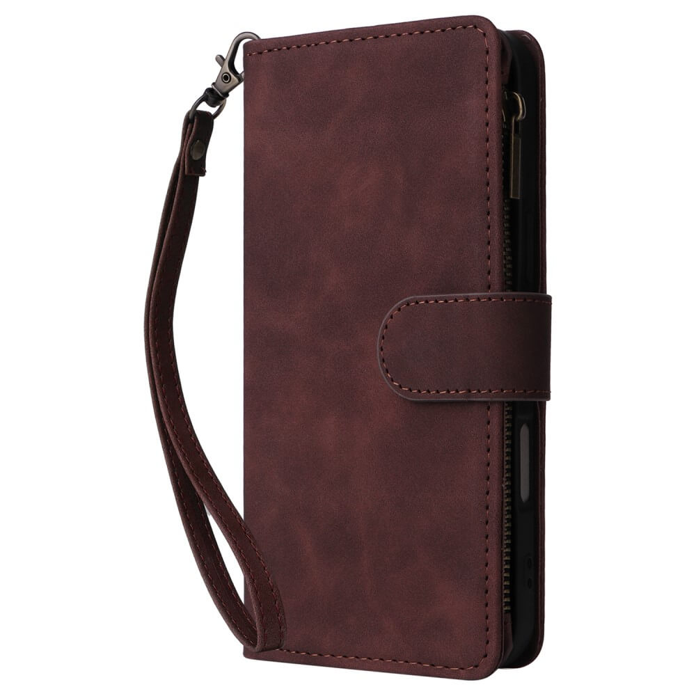 iPhone 16 Plus - Brieftaschen Hülle mit Umhängeband