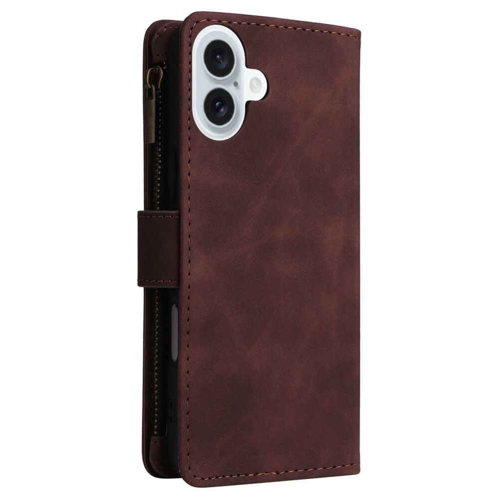 iPhone 16 Plus - Brieftaschen Hülle mit Umhängeband