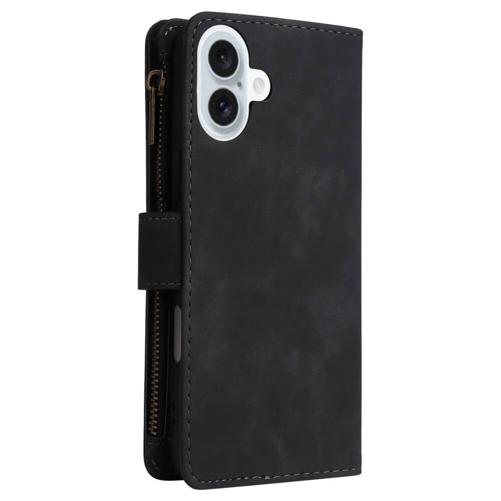 iPhone 16 Plus - Brieftaschen Hülle mit Umhängeband
