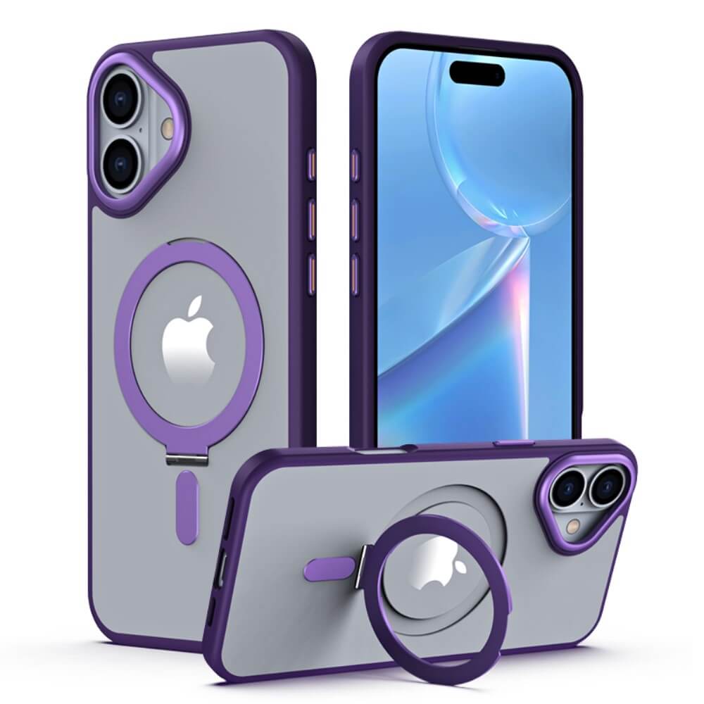 iPhone 16 Plus - Schützende Acryl-Handyhülle mit Magnet