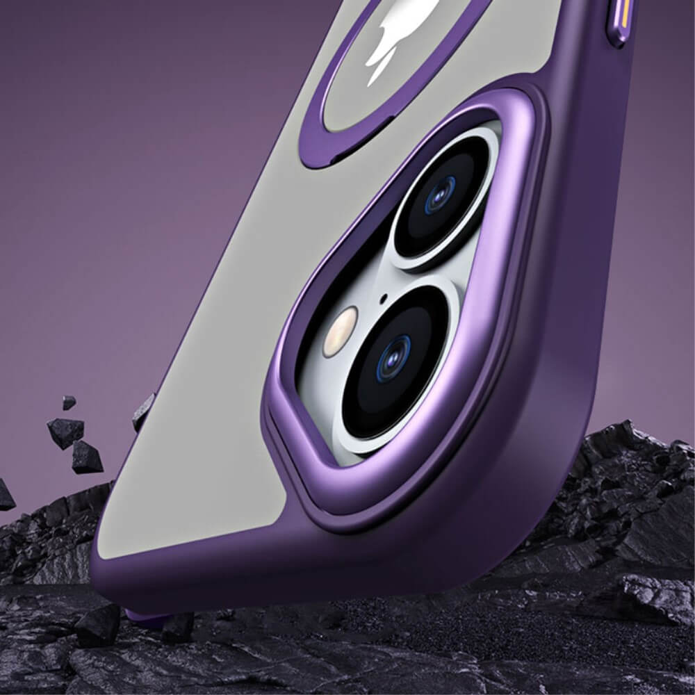 iPhone 16 Plus - Schützende Acryl-Handyhülle mit Magnet