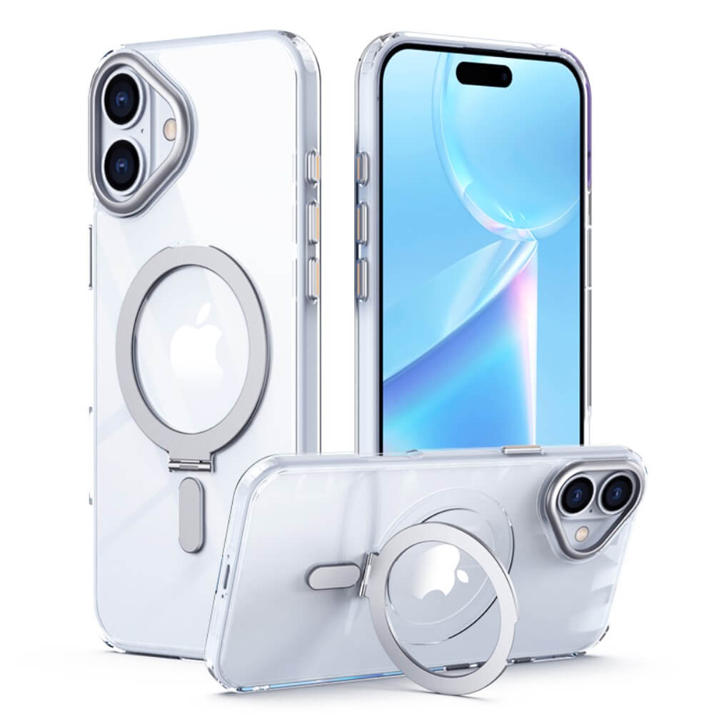 iPhone 16 Plus - Schützende Acryl-Handyhülle mit Magnet