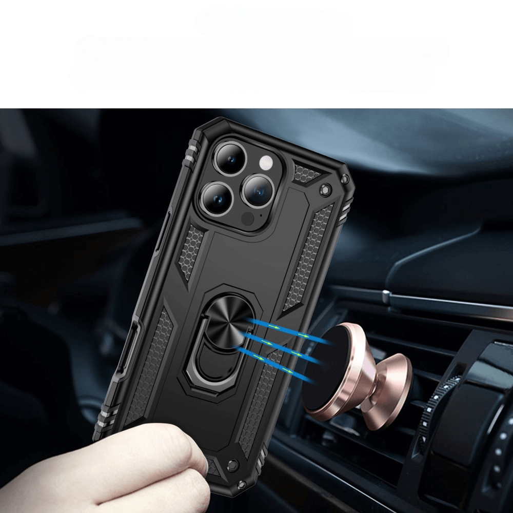 iPhone 16 Pro - Coque arrière résistante avec kickstand