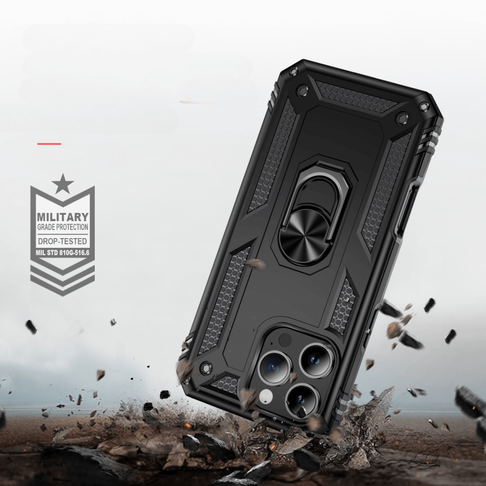 iPhone 16 Pro - Coque arrière résistante avec kickstand