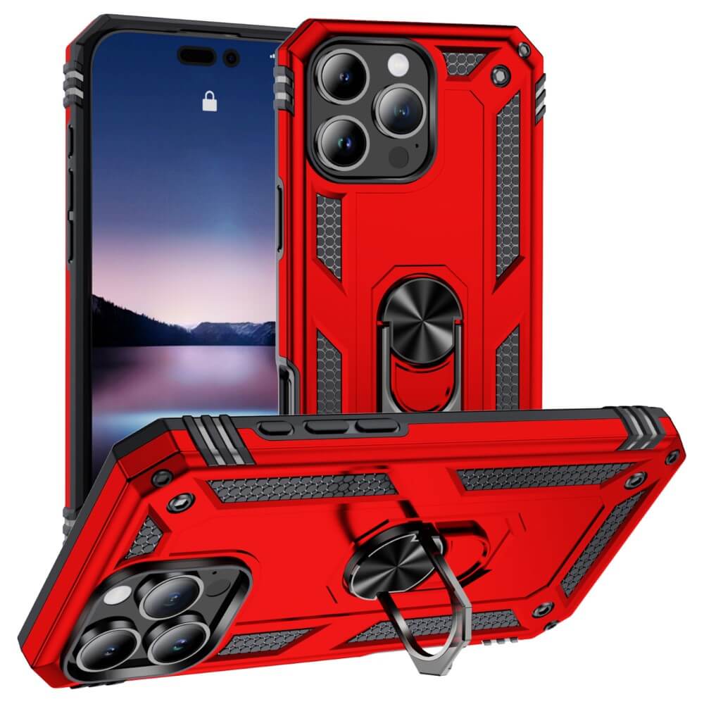 iPhone 16 Pro - Coque arrière résistante avec kickstand