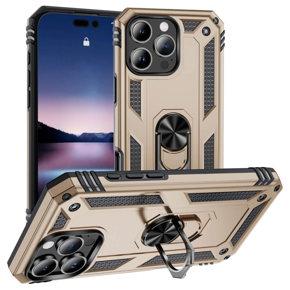 iPhone 16 Pro - Coque arrière résistante avec kickstand