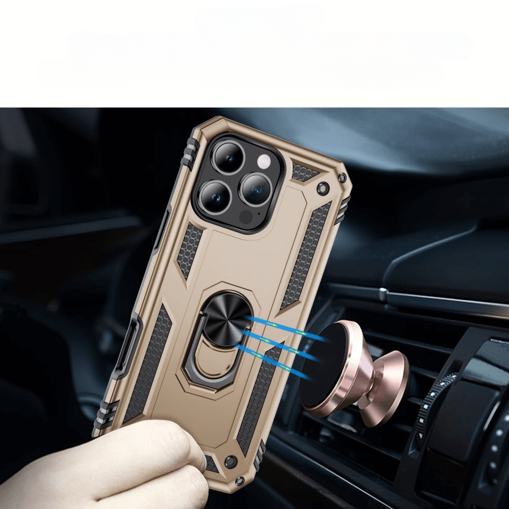 iPhone 16 Pro - Coque arrière résistante avec kickstand