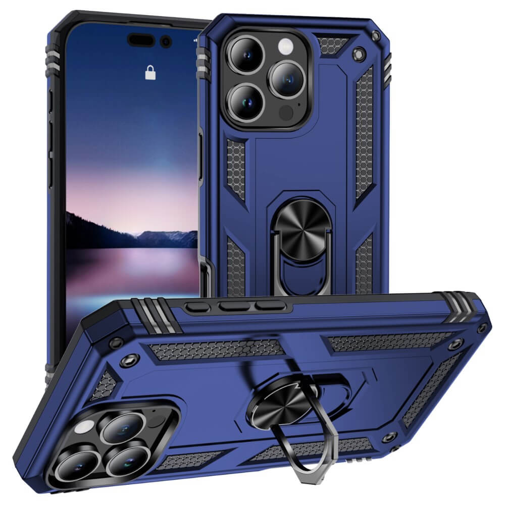 iPhone 16 Pro - Coque arrière résistante avec kickstand