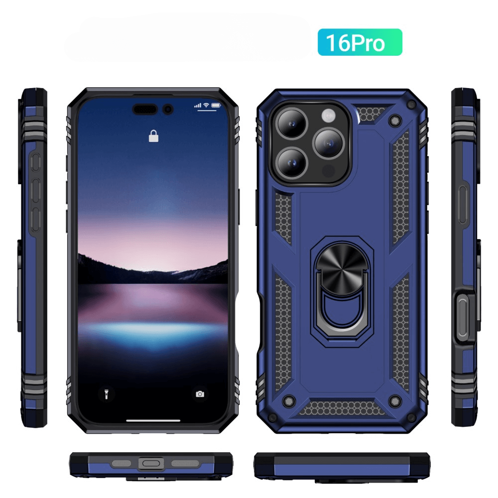 iPhone 16 Pro - Coque arrière résistante avec kickstand