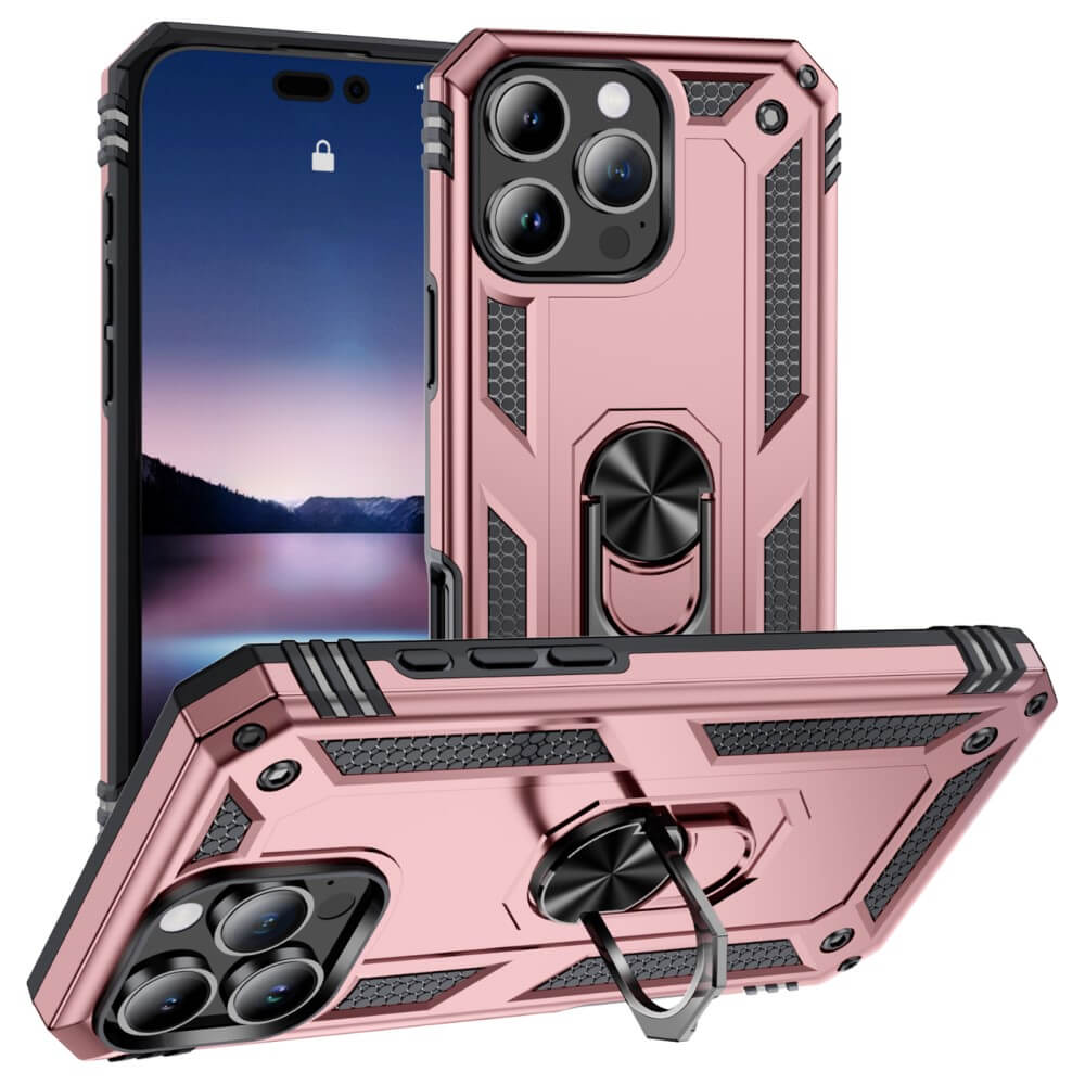 iPhone 16 Pro - Coque arrière résistante avec kickstand