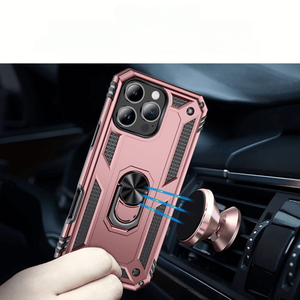 iPhone 16 Pro - Coque arrière résistante avec kickstand
