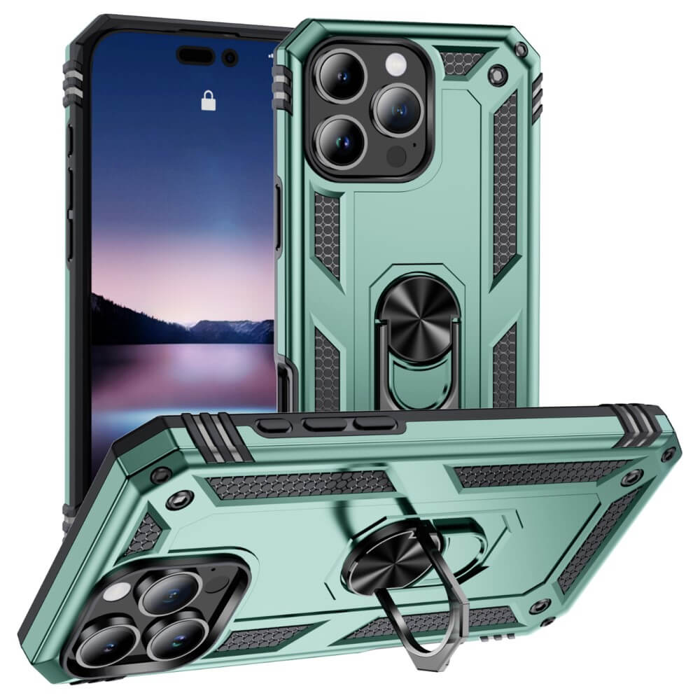iPhone 16 Pro - Coque arrière résistante avec kickstand
