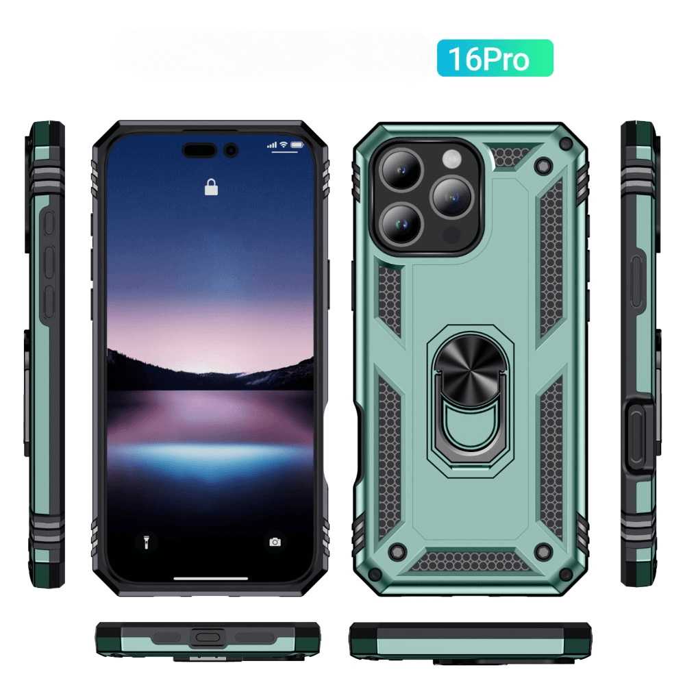 iPhone 16 Pro - Coque arrière résistante avec kickstand