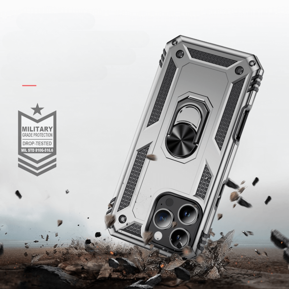 iPhone 16 Pro - Coque arrière résistante avec kickstand