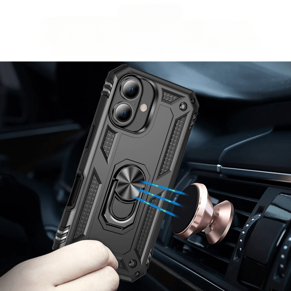 iPhone 16 Plus - Robustes Back Cover mit Kickstand
