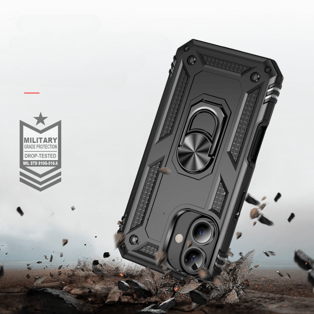 iPhone 16 Plus - Robustes Back Cover mit Kickstand