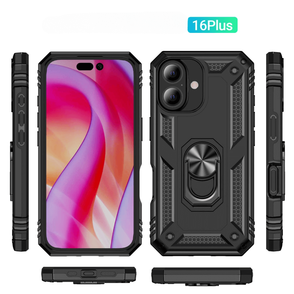 iPhone 16 Plus - Robustes Back Cover mit Kickstand