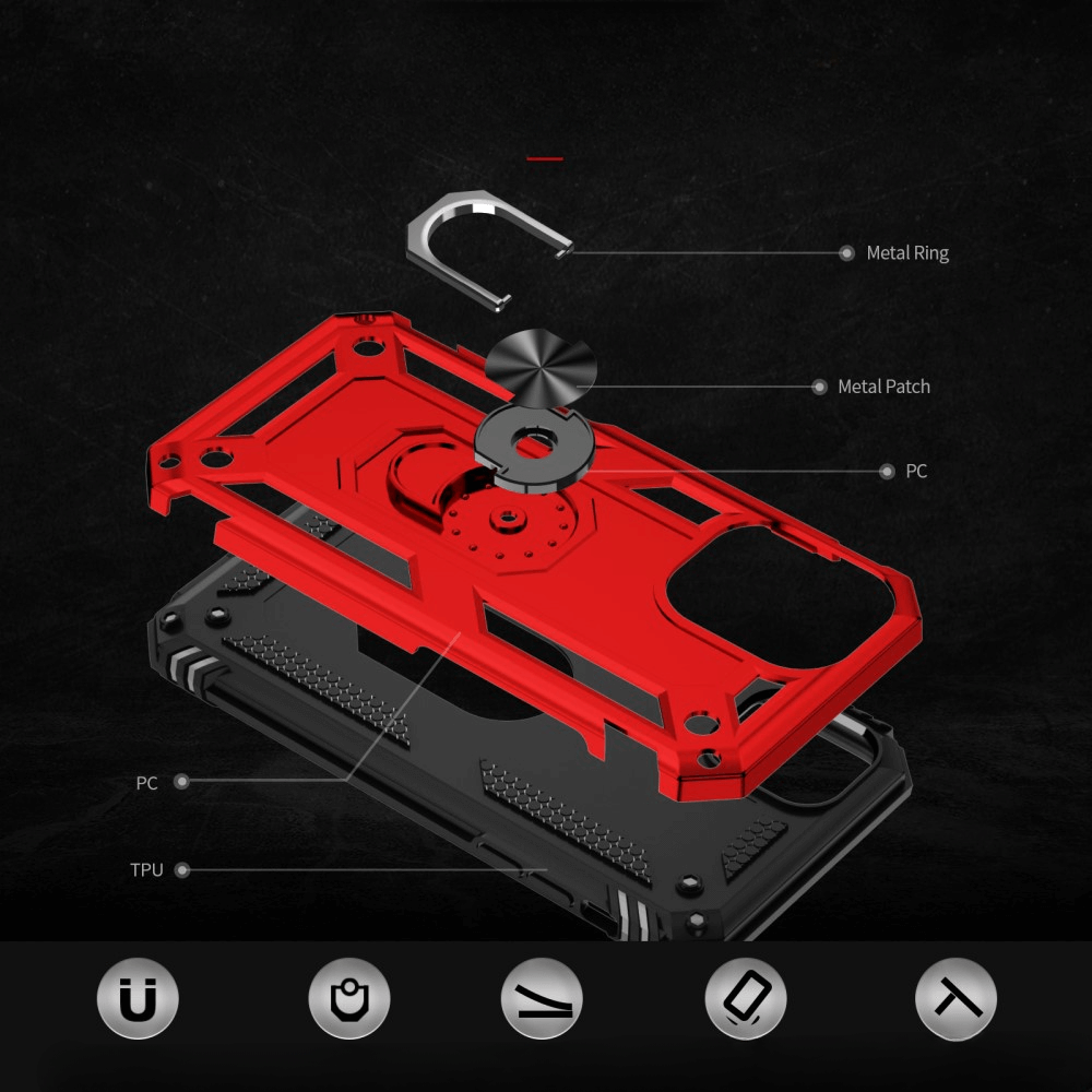 iPhone 16 Plus - Robustes Back Cover mit Kickstand
