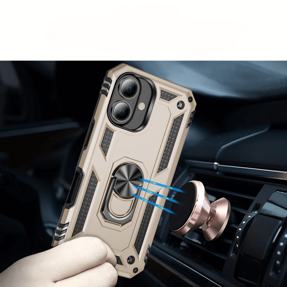 iPhone 16 Plus - Robustes Back Cover mit Kickstand