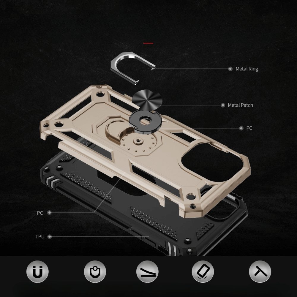 iPhone 16 Plus - Robustes Back Cover mit Kickstand
