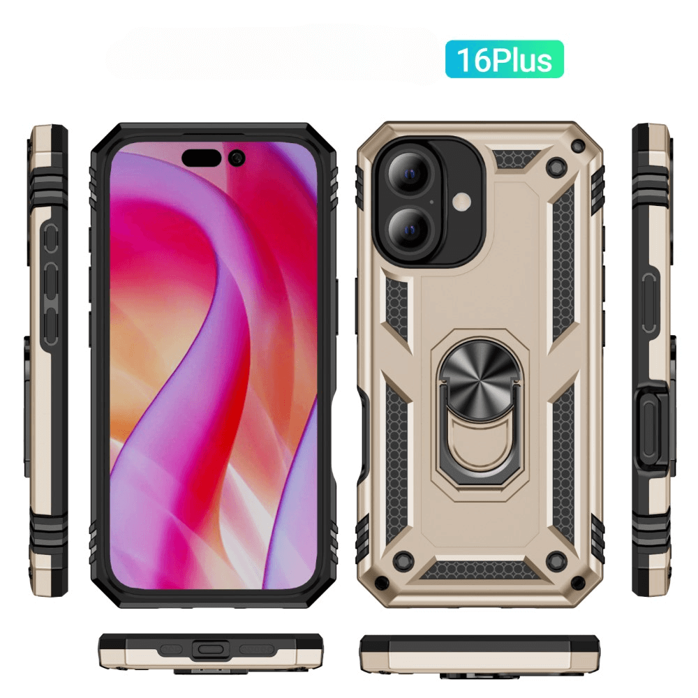 iPhone 16 Plus - Robustes Back Cover mit Kickstand