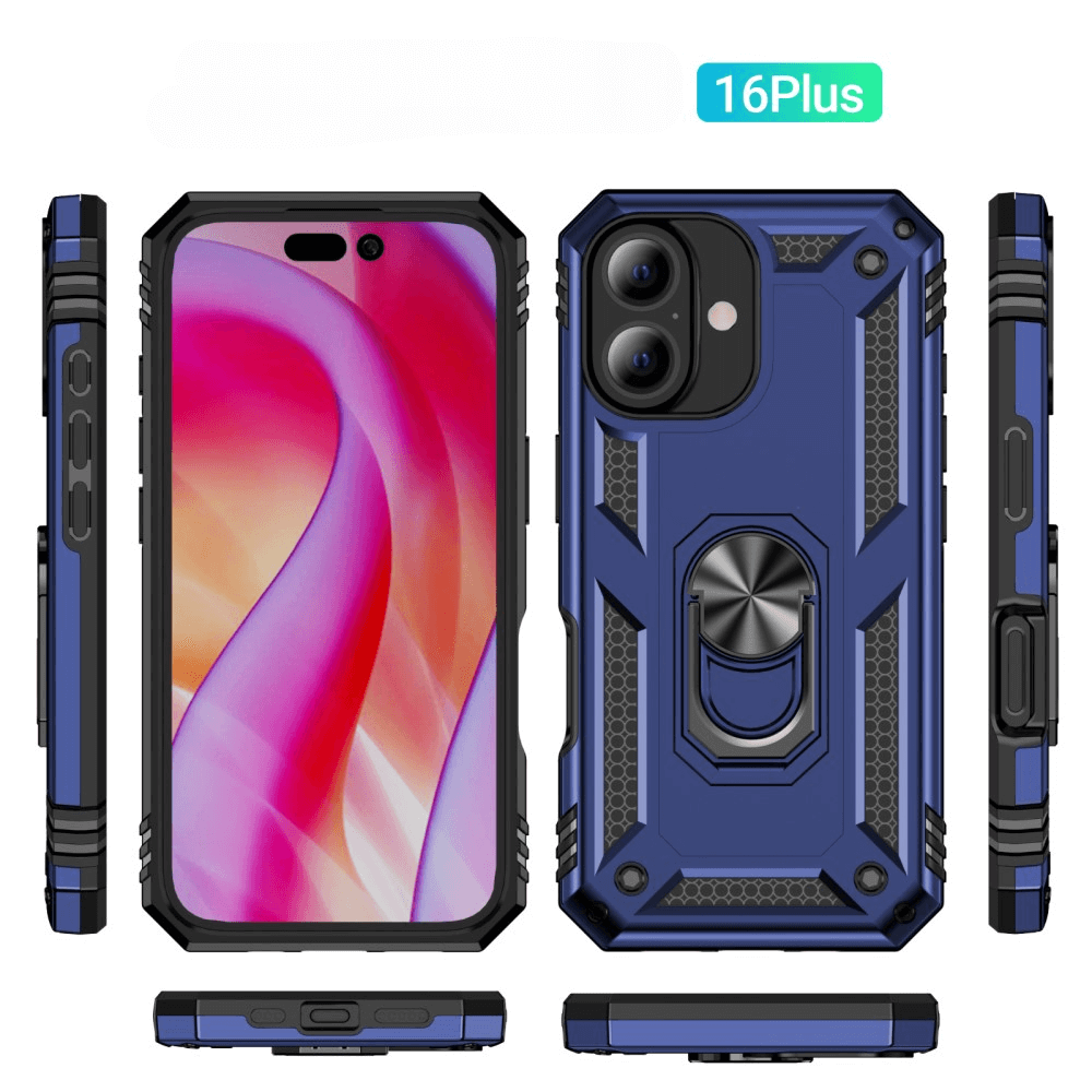 iPhone 16 Plus - Robustes Back Cover mit Kickstand
