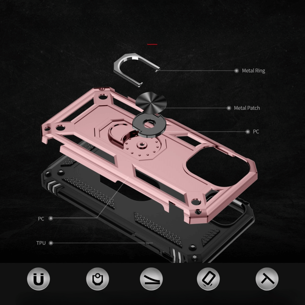 iPhone 16 Plus - Robustes Back Cover mit Kickstand