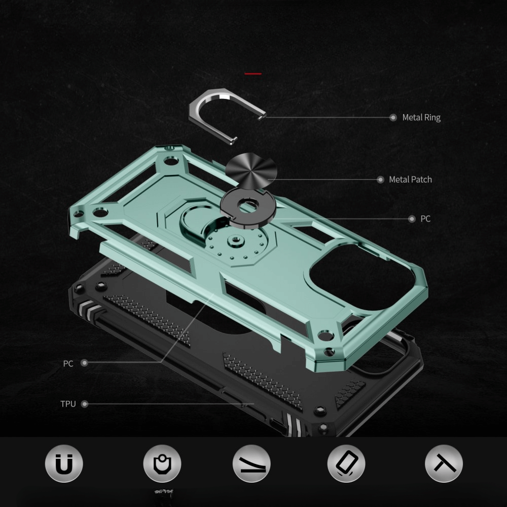 iPhone 16 Plus - Robustes Back Cover mit Kickstand