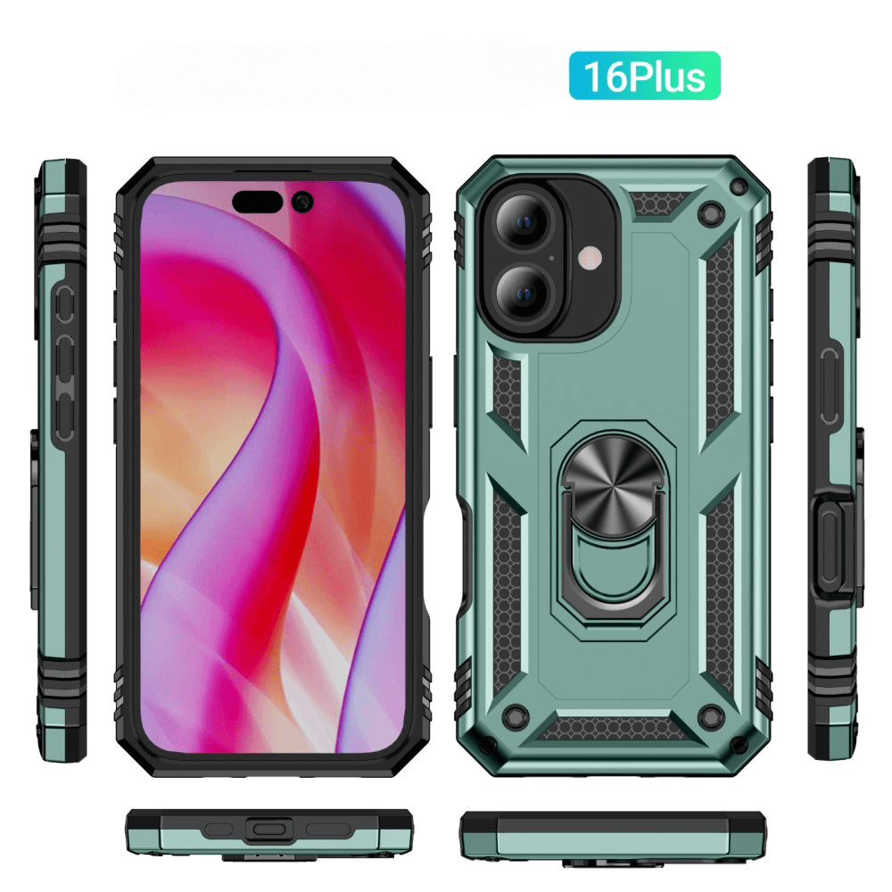 iPhone 16 Plus - Robustes Back Cover mit Kickstand