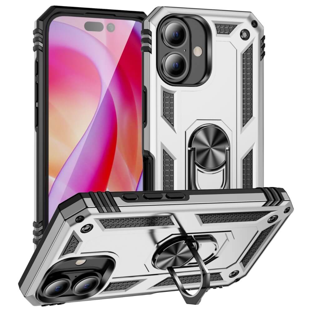 iPhone 16 Plus - Robustes Back Cover mit Kickstand