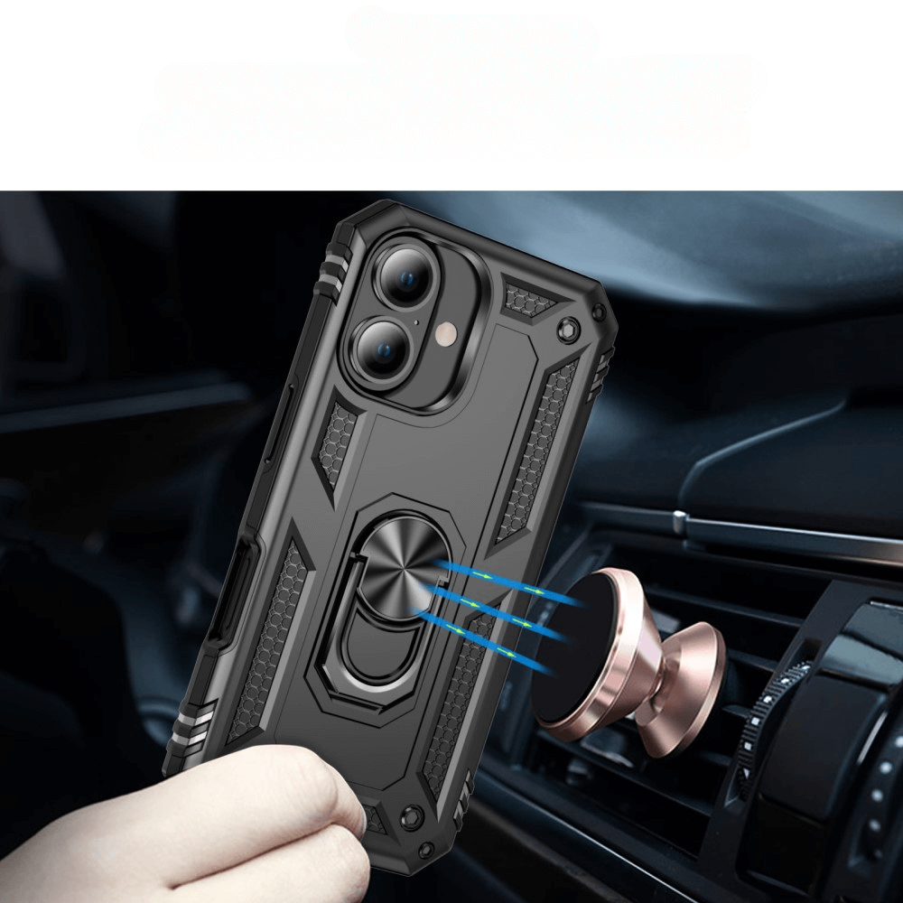 iPhone 16 - Robustes Back Cover mit Kickstand