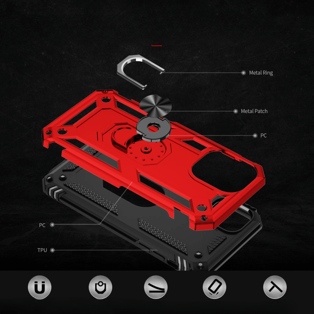 iPhone 16 - Robustes Back Cover mit Kickstand