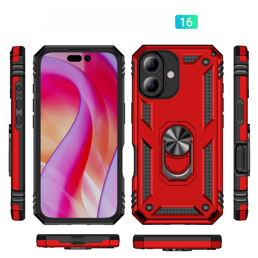 iPhone 16 - Robustes Back Cover mit Kickstand