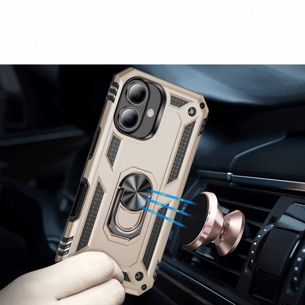 iPhone 16 - Robustes Back Cover mit Kickstand