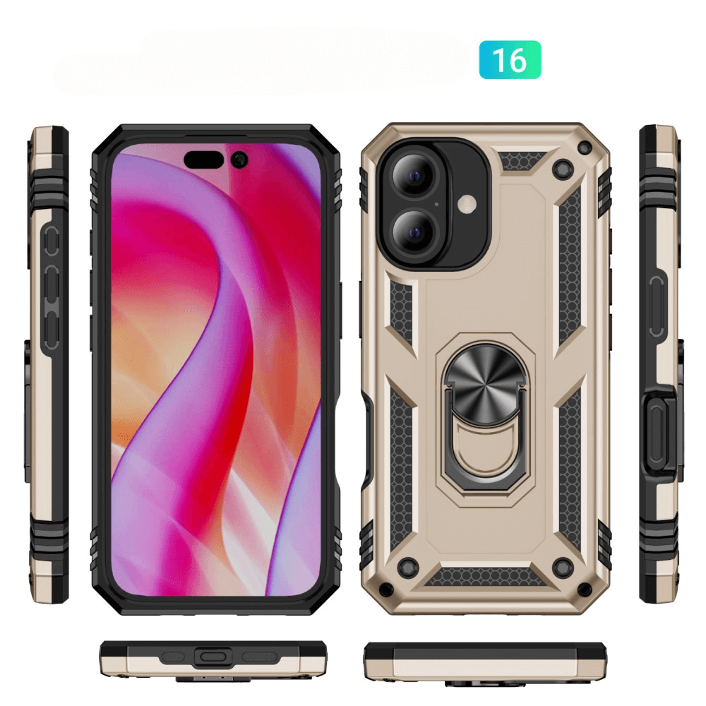 iPhone 16 - Robustes Back Cover mit Kickstand