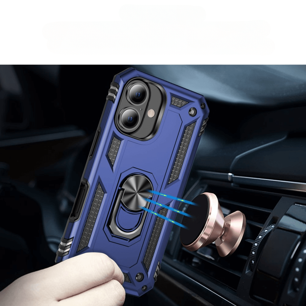 iPhone 16 - Robustes Back Cover mit Kickstand