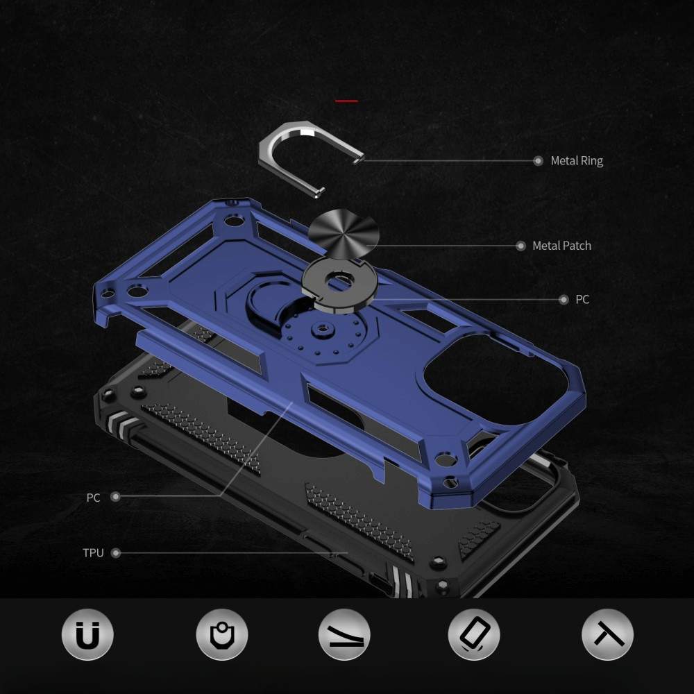 iPhone 16 - Robustes Back Cover mit Kickstand